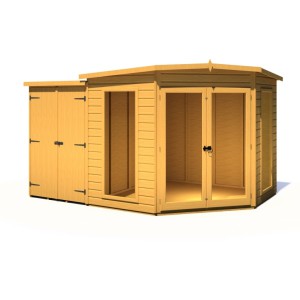 Barclay 12 x 8 Summerhouse with Storage Shed